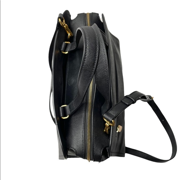 Marc by Marc Jacobs | Luna Saffiano Alaina Satchel Bag in Black - Picture 5 of 10